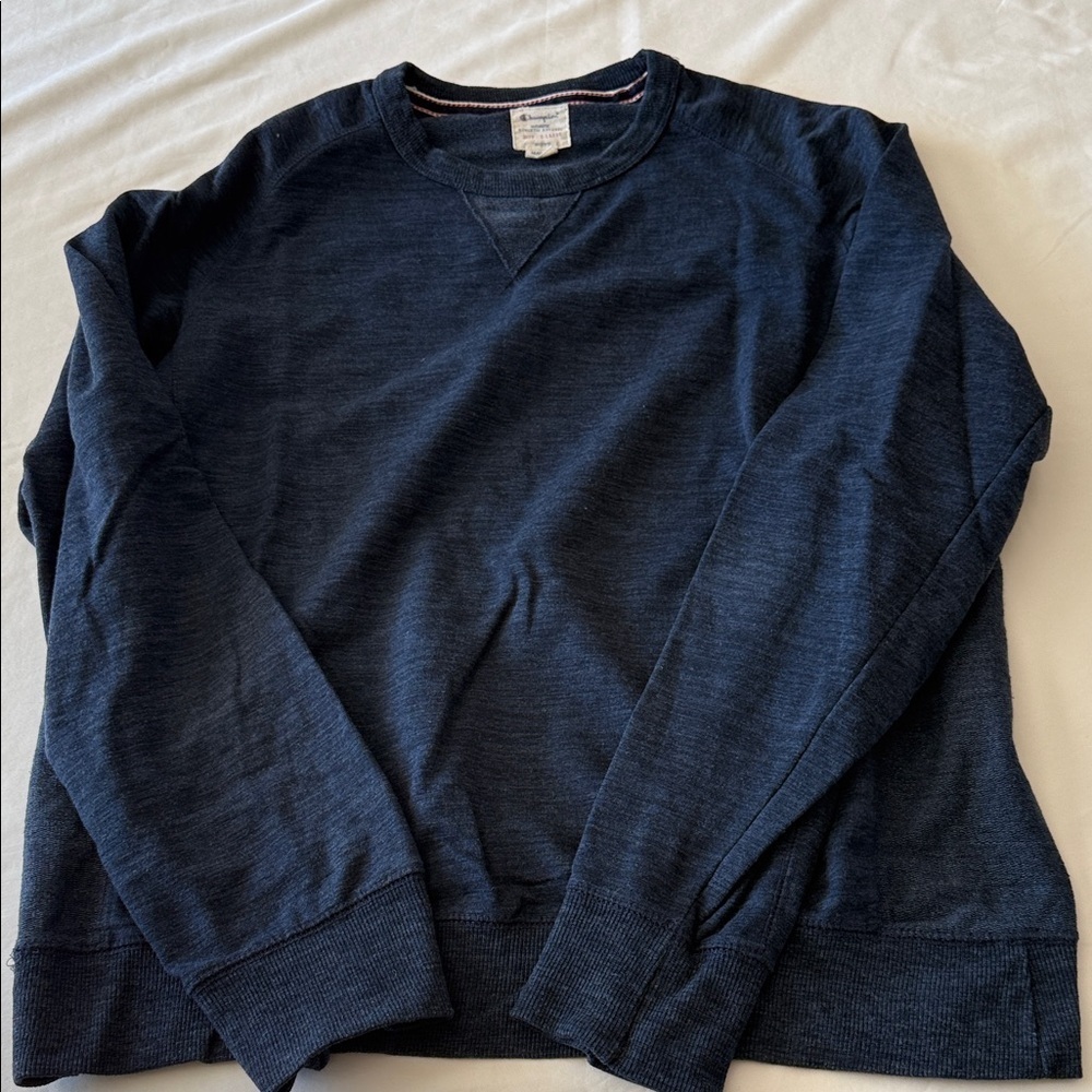Champion Men's Dark Blue Crewneck Sweatshirt